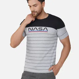 ALARM Men Printed Applique T-shirt-76