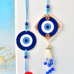 CraftVatika Set Of 2 Evil Eye Bhaiya Bhabhi Rakhi-10