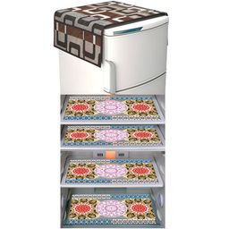 LooMantha 5-Pcs Orange & Brown Printed Refrigerator Covers-image-18