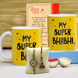 SKYTRENDS Multicoloured & Yellow Printed Ceramic Matte Cups Set of Cups and Mugs-56