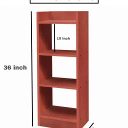 Dime Store Engineered Wood Multipurpose Open Bookshelf Storage Rack Home Decor Engineered Wood Open Book Shelf image 4