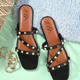 Zebba Women Open Toe Flats-image-36