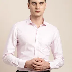 Turtle Men Solid Classic Slim Fit Opaque Formal Shirt-image-84