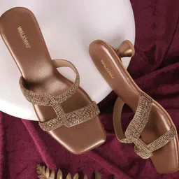 WALKWAY by Metro Printed Block Peep Toes-39