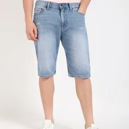 Tommy Hilfiger Men Washed Denim Shorts-image-4