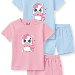 x2o Unisex Kids T-shirt and Shirt with Shorts-48