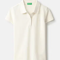 United Colors of Benetton Girls Polo Collar Pure Cotton T-shirt-picture-44