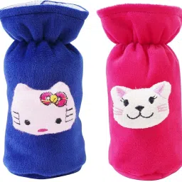 Plush Baby Feeding Bottle Cover with Animated Cartoon Design (60ML-125ML, Small)-picture-4