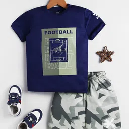 HRX by Hrithik Roshan Boys U-17 Rapid-Dry Printed T-shirt with Shorts-picture-45