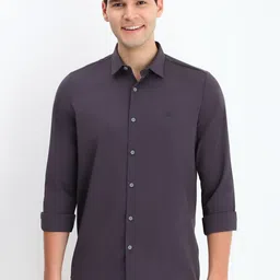 Allen Solly Men Spread Collar Solid Slim Fit Casual Shirt-picture-23