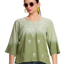 me Queen Women Solid Embroidered Regular Top-picture-13