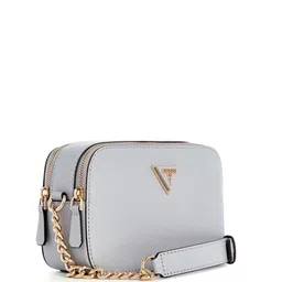 GUESS PU Structured Shoulder Bag with Applique image 2