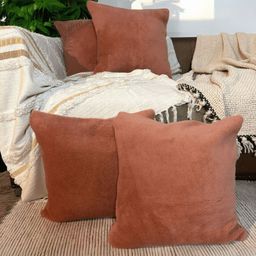 LUSHLYF Rust Set of 4 Quirky Square Cushion Covers image 4
