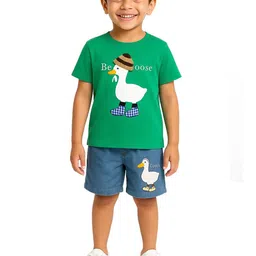 POP STREET KIDS Girls Printed T-shirt with Shorts-11