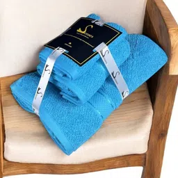 SENSES Blue 3 Cotton 550 GSM Bath Towel-image-74