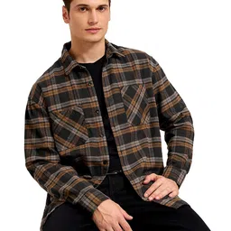 Mast & Harbour Men Comfort Tartan Checks Opaque Checked Casual Shirt-picture-18