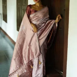 VASTRAHUT Woven Design Zari Banarasi Saree-picture-6