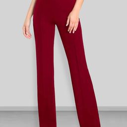Dream Beauty Fashion Women Flared Easy Wash Pleated Trousers-picture-42