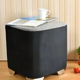 Shadowkart Black & Grey Square Shaped Pouffes Ottomans-picture-0