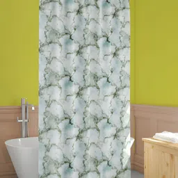 ArtzFolio Green & White Abstract Printed Waterproof Shower Curtains-image-64