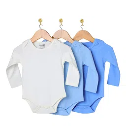 Nuego Infants Boys Pack Of 3 Pure Cotton Bodysuits-image-21