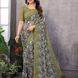 Moda Rapido Women Floral Pure Georgette Saree-picture-29