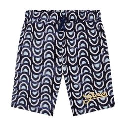 GUESS kids Boys Mid-Rise Floral Printed Shorts-44