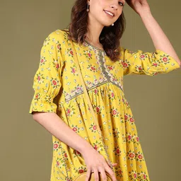 V-Mart Women Floral Printed Anarkali Kurti-picture-26