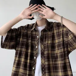 StyleCast x Revolte Men Boxy Fit Buffalo Checked Spread Collar Casual Shirt-image-51