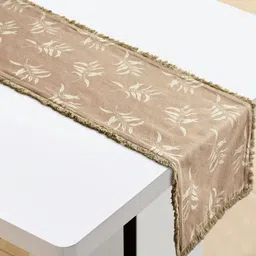 Home Centre Brown Self Design Table Runner-20