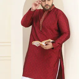 SOJANYA PLUS Men Geometric Kurta-picture-41