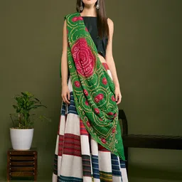Dupatta Bazaar Bandhani Printed Cotton Dupatta-image-5