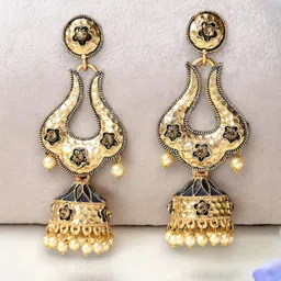 ADIVA Dome Shaped Studs Earrings-3