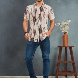 Moda Rapido Men Digital Printed Casual Shirt-picture-38
