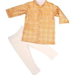 Sangria Infant Boys Printed Mandarin Collar Neck Kurta & Pyjama Set-25