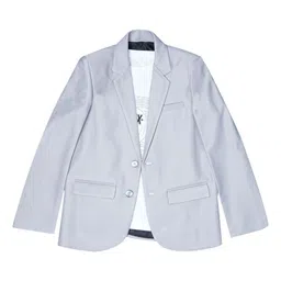 CHARCHIT Boys Notched Lapel Neck Single-Breasted Blazer-image-13