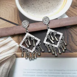 Creative Frogs Silver Alloy Earrings-image-96