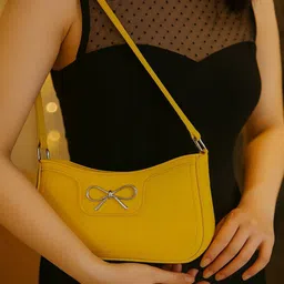 GLO GLAMP Elegant Crescent-Shaped Underarm Shoulder Bag-picture-17