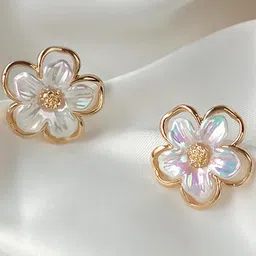 DIVASTRI Gold Alloy Earrings-11