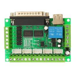 MACH3 Interface Board CNC 5 Axis with Optocoupler for Stepper Motor Driver with male to male USB Cable image 2