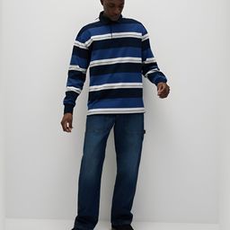 Marks & Spencer Men Striped High Neck Pockets T-shirt-image-40