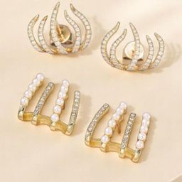 VAGHBHATT Gold-Plated Alloy Artificial Beads Classic Studs-picture-14