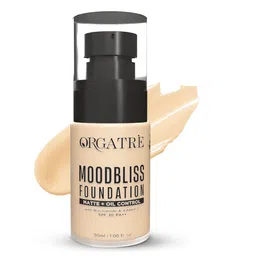 Orgatre Mood Bliss Foundation For Full Coverage Matte & Dewy Finish- 30 ml- Shade- 138-34