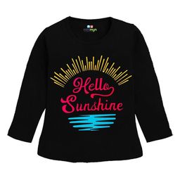MINI MYN Girls Pack of 2 Typography Printed Round Neck Cotton T-shirts-image-59