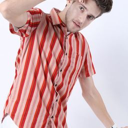 Highlander Mens Striped Slim Fit Shirt-image-68