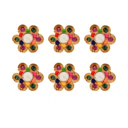Tiny Shiny Pack Of 6 Multicoloured Candle Holder-picture-33