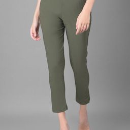 Comfort Lady Women Solid Mid-Rise Casual Regular Trouser-image-83