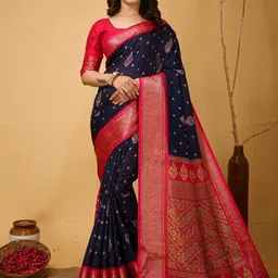 DIVASTRI Woven Design Zari Kanjeevaram Saree-picture-23