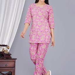 DHANOTA Women Printed Night suit-image-10