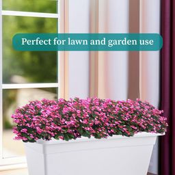 Kuber Industries White Rectangle ShapedWindow Planters image 4